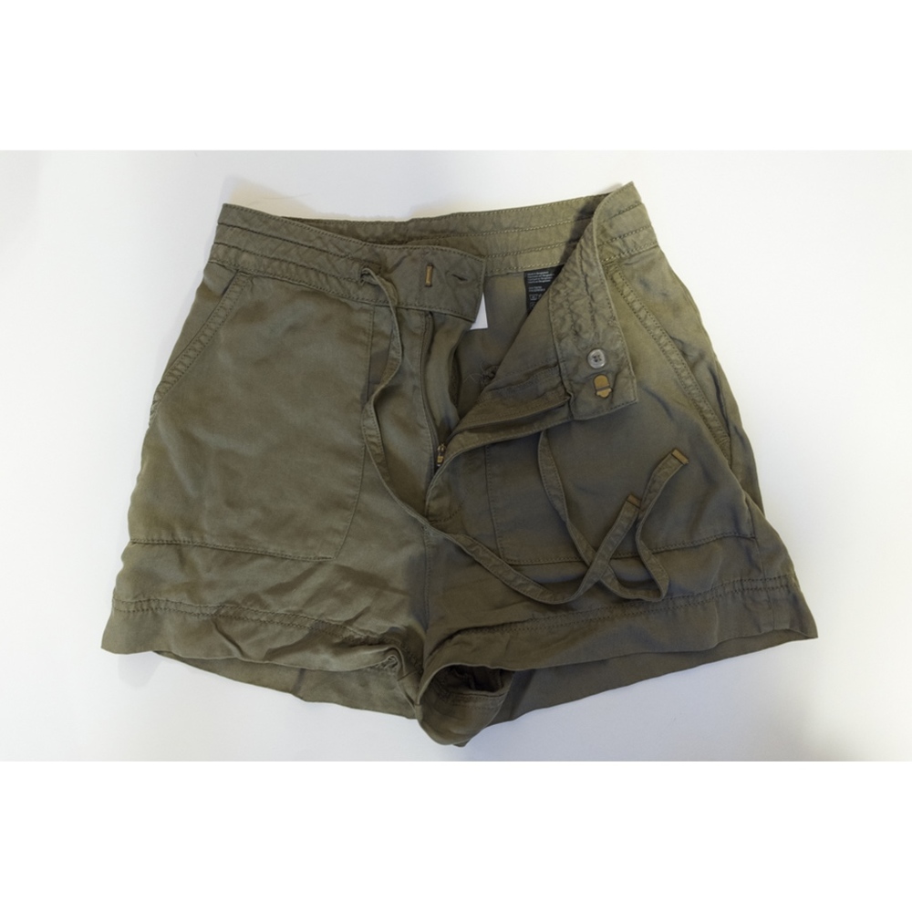 Green High Waisted Shorts